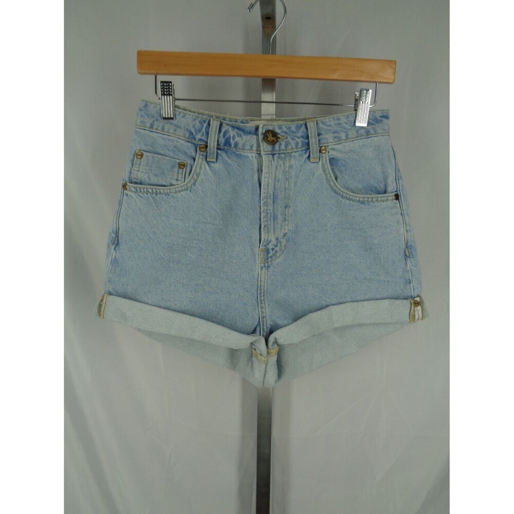 One Teaspoon High Waist Bandits Cuff Jean Shorts Tag Size 27 Actual Size 26.5